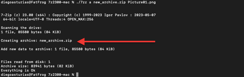 using 7-Zip on Mac