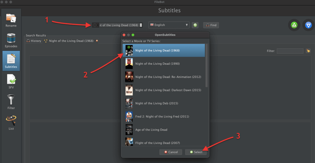 FileBot Subtitles