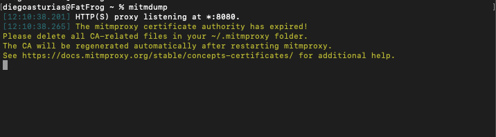 installing mitmproxy