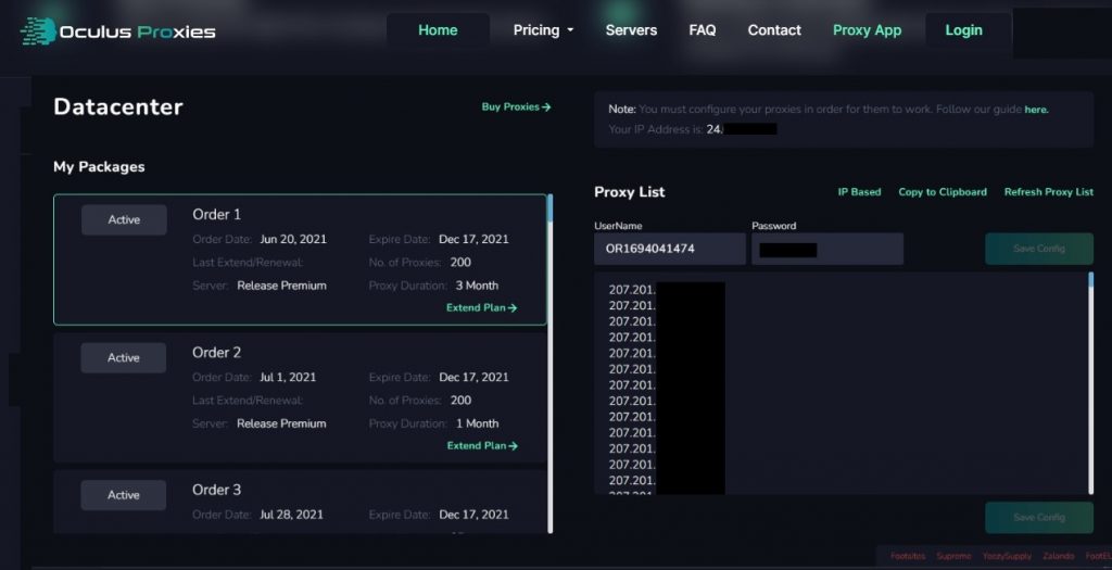 Oculus Proxies serves a niche market - sneaker enthusiasts. 
